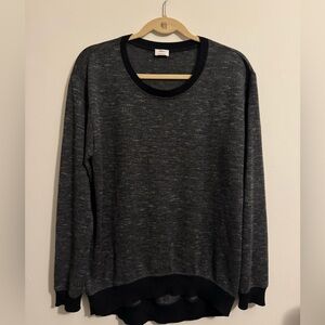 Wilfred Charcoal and Black Knit Top